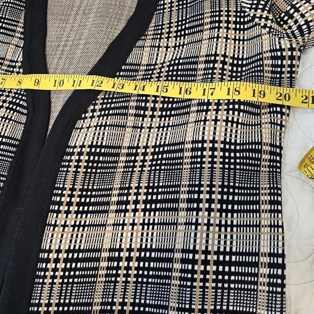 Lety & Me Plaid Open-Front Women's Sweater Plaid Cardigan Stitch Fix size Large - Picture 7 of 8